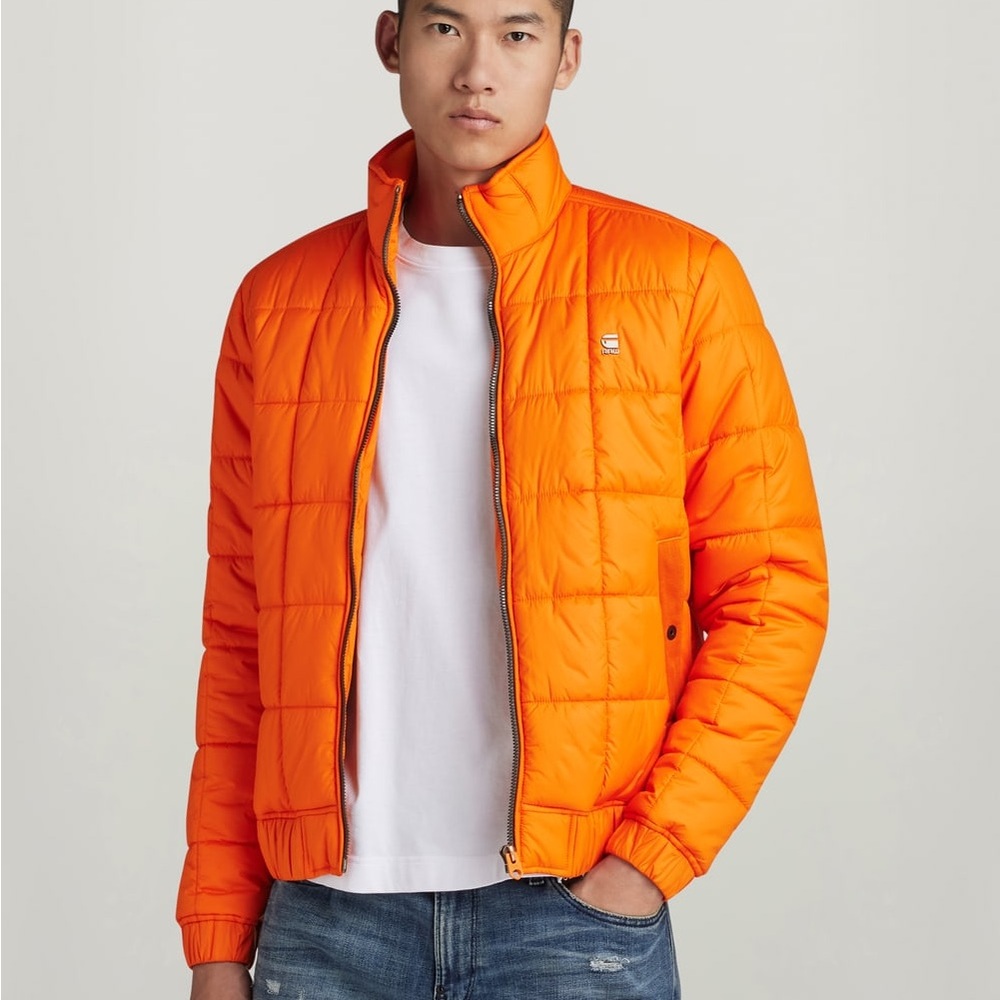 G-Star Signal Orange Quilted Jacket